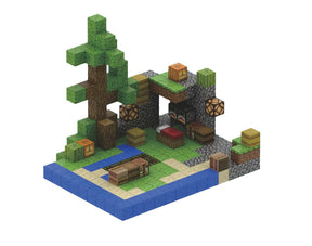 Acampamento na Floresta - T066 - 212 Peças - Minecraft Blocos Magnéticos