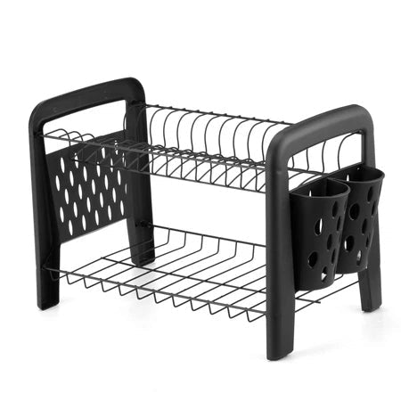 Escorredor Duplo Desmontável com Porta Talheres