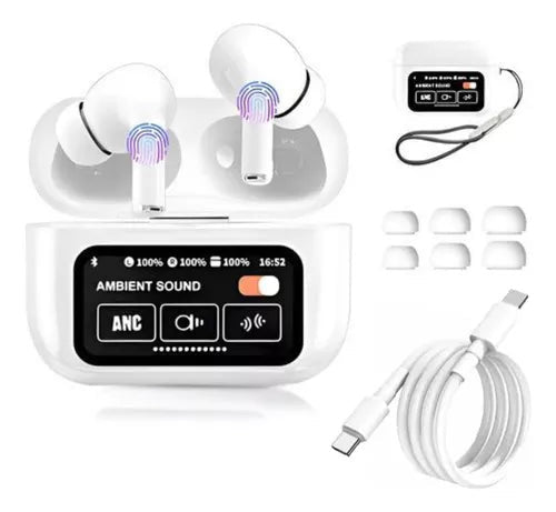 Fone Bluetooth sem fio TWS Visor com Tela Touch - SmartHear