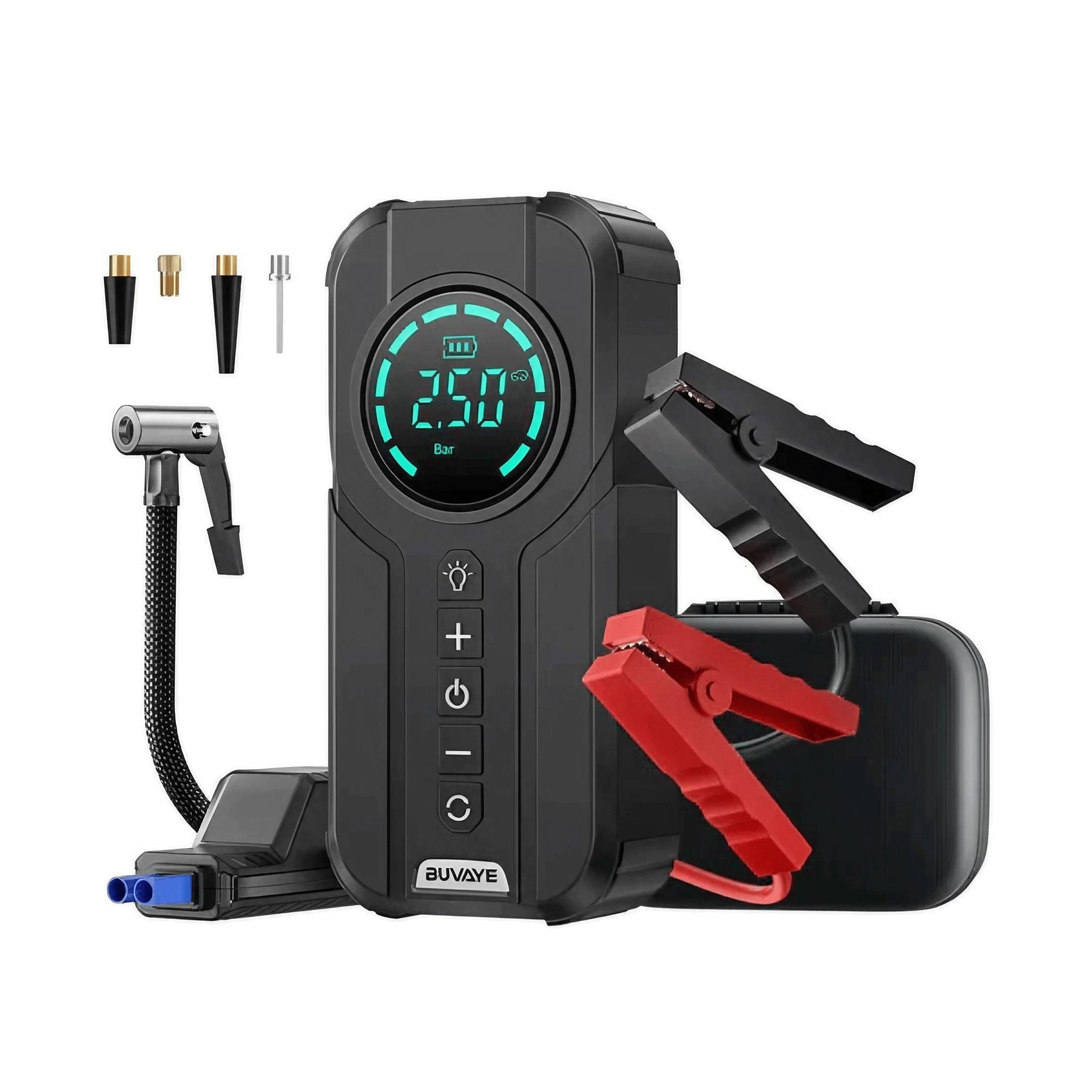 Power Compressor + Carregador de Bateria Veicular Portátil 3 em 1 - [ÚLTIMAS UNIDADES]