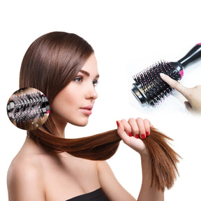 Escova Secadora Profissional -3 Em 1 Seca, Alisa e Modela